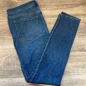 Midrise skinny, stretchy,  medium blue, size 12 long denim 👖